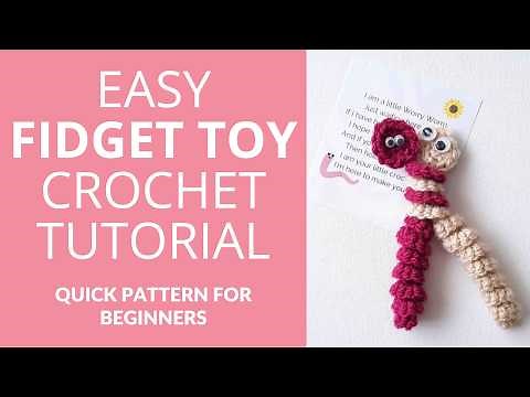 How to Crochet Worry/Wiggle Worms: Fun Fidget Toys for Kids!