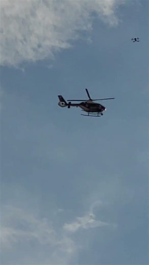 Helicóptero y dron de vigilancia. SUSCRÍBETE GRATIS AL CANAL