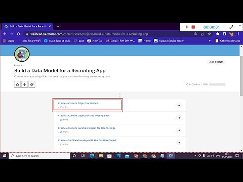 Create a Custom Object for Reviews | Build a Data Model for a Recruiting App | Salesforce