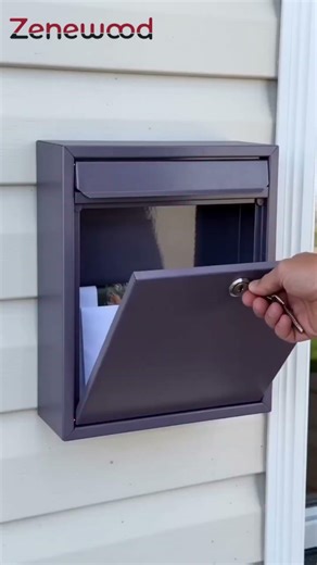 Zenewood Wall-Mount Mailbox WL1886 – Durable & Stylish Home Mail Solution!📬🏠