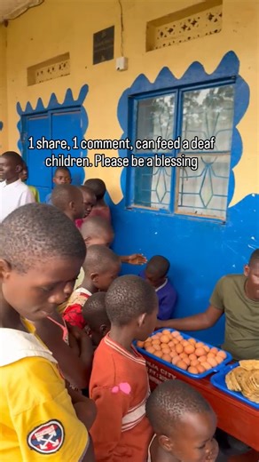 Your kindness feeds more than empty stomachs, it nourishes the hearts of our deaf children, reminding them they are valued and loved. As they eat, we pray in sign language, trusting a God who understands every language. Heavenly Father, bless every giver and every child; let Your love bring hope, healing, and joy. Please click the link in our bio and be part of this miracle. | Derrick Magala