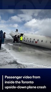 115K views · 701 reactions | All 80 people on board a Delta Air Lines flight survived after the plane flipped upside down while landing at Toronto’s Pearson Airport. The flight from Minneapolis attempted to land amid winds gusting to 40 mph. One passenger on board described the landing as "very forceful," but everyone on board survived the crash and was evacuated. | Fox 9 | Facebook