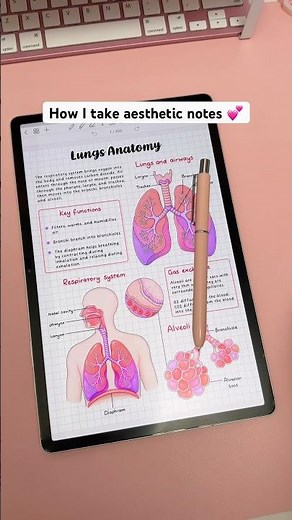 How I take aesthetic notes 💕 | Samsung tablet | digital note taking