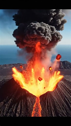 A Mountain of Fire: Volcano Eruption in Full Force