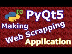 PyQt5 Making Web Scrapping Application