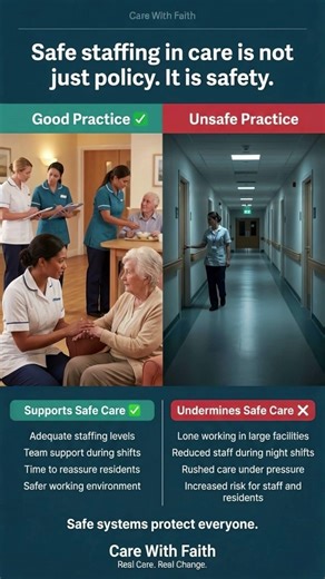 Safe staffing in care is not just a policy. It is safety.