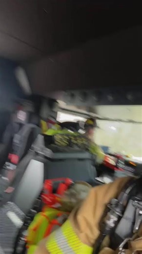 Squad 2 responding to a possible bus fire