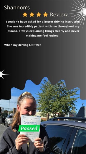 Shannon passed the driving test with intensive driving lessons on 23rd Sep with intensive driving lessons with the help of our driving instructor Saleem #intensivedrivinglessonskettering #intensivedrivinglessonsNewCastle #intensivedrivinglessonbanbury #intensivedrivinglessonsnorthampton | Driving Solution | Facebook