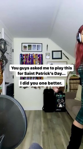 HAPPY SAINT PATRICK’S DAY EVE come celebrate with us tomorrow 🥰☘️ #bagpipes #bagpiper #saintpatricksday #shippinguptoboston Mia Asano Music | Ally the Piper