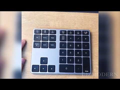 Bluetooth Wireless 34-Keys Numeric Keypad, for Macbook, Windows Laptop, Surface & More