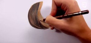 8 colored pencils to paint hair in a hyper-realistic way