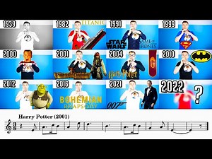 Evolution of Movie Music (1939-2022) BUT.. It's with Sheet Music / Notes!