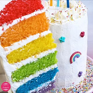90K views · 3.5K reactions | La recette incontournable pour les anniversaires : le rainbow cake ! | Il était une fois la pâtisserie | Facebook