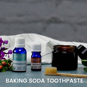 DIY your own toothpaste with this baking soda based recipe! ✨ Full recipe: http://bit.ly/2IKryGf | Ancient Nutrition
