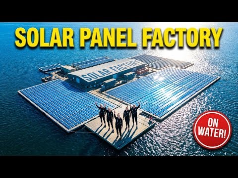 "How Solar Panels are Made - Inside a Floating Factory on Ocean (Complete Process)"