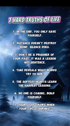 7 Hard Truths of Life.