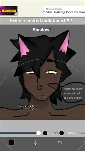 SWEET SENTED MILK FANART ‪@cupcakeswirls‬