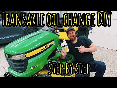 John Deere maintenance: Changing the transaxle oil and filter on an X540 lawn tractor