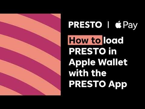 How to load PRESTO in Apple Wallet | How to PRESTO