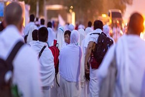 Muslim pilgrims pray at Mount Arafat as hajj reaches apex