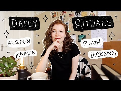 the daily rituals of great writers ✧