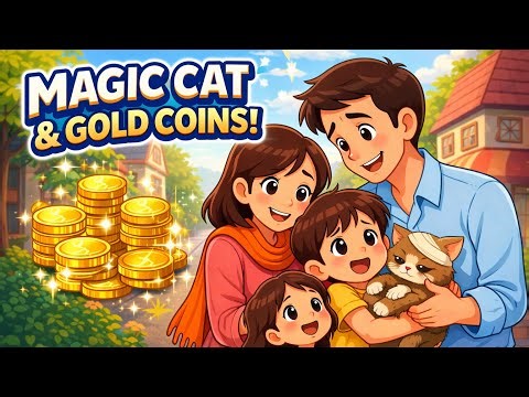 MAGICAL CAT STORY IN HINDI | दयालु परिवार और जादुई बिल्ली की कहानी |