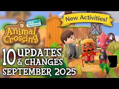10 UPDATES & CHANGES in September 2025 (New Activities) - Animal Crossing New Horizons