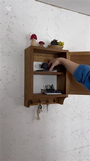 Wall Mounted Key Holder With Shelf – Entryway Organizer for Keys, Wallet, Sunglasses, and Small Essentials – Rustic Wooden Storage - Etsy