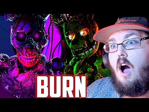 BURNTRAP SONG ANIMATION "Burn" | Rockit Music (FNAF Security Breach) SFM/FNAF REACTION!!!