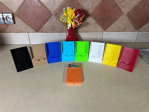 Triangular 3D Printed Phone Stand – Stable Desk Smartphone Holder With Charging Slot - Etsy