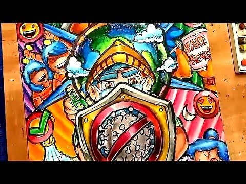 How to Draw Poster Making Artwork