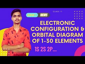 Electronic Configuration and Orbital Diagram of first 30 Elements | Class 11 Atomic Structure 03 |