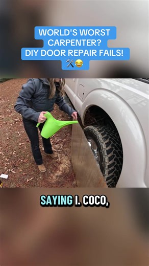 "WORLD'S WORST CARPENTER? DIY DOOR REPAIR FAILS! 🛠️😂 #diy #funny #ca...