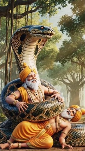 Krishna Saves Nanda Maharaj from the Python | Childhood Miracle of Lord Krishna। #krishna #1million