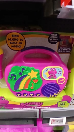 Barney sing along boombox #musicalstyles #barneyworld #ytshorts
