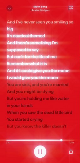 Phoebe Bridgers Moon Song Lyrics