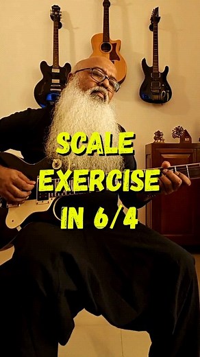 3.7K views · 295 reactions | Scale Exercise in 6/4 Time Signature! ✅Try it out! ✅Follow me for more stuff! ✅DM me for one-on-one  lessons! . . . . . #theguitarbaba #guitarbaba #guitar #guitarsarebetter #guitarsdaily #guitarlessons #guitarlessonsonline #beginnerguitarlessons #musicteacher #scales #exercises #instalesson #learnmusic #jazzguitarist #musictheory #jazzchords #guitargram #instaguitarist | The GuitarBaba | Facebook