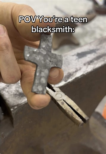 Chill Cross Project #blacksmith #maker #build #sword #metal #forged