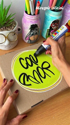 Decorate and label your boxes with pretty letters #handmade #lettering