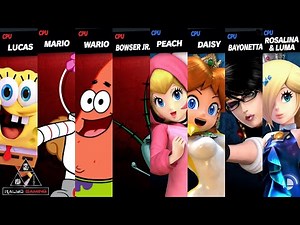 Smash Mods Ultimate: Team SpongeBob vs Hanxulz Waifus
