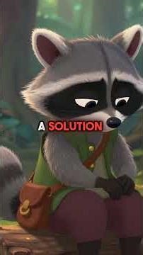 Smart Raccoon Solves Math Problem With Ice Cubes - Genius Teaching Hack!