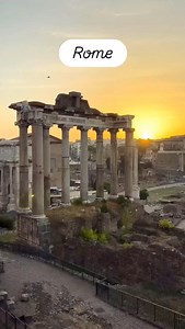 1.8K reactions · 60 shares | The Roman Forum under the glow of the morning sunrise ☀️ #roma #rome #romanforum | Destination Italy | Facebook