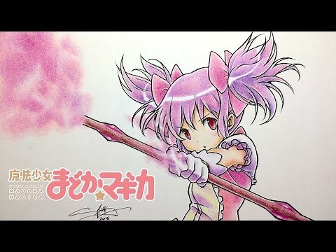Speed Drawing Madoka Kaname - Puella Magi Madoka Magica