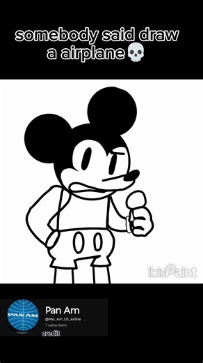 Mickey mouse fnf speed draw #speeddraw #fnf #shorts #ibispaintx #Mickey mouse