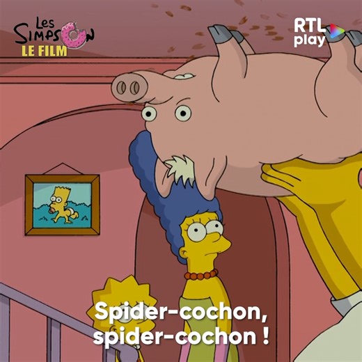 "Spider-cochon, Spider-cochon" 😂 ➡ https://www.rtlplay.be/rtlplay/les-simpson-le-film~a18059ce-9441-4952-bfec-37ff24666f7f 🎥 Les simpson : Le film, c'est sur RTL play ! | RTL play