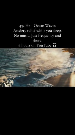 432 Hz + Ocean Waves | Anxiety Relief · No Music · Pure Frequency #Shorts