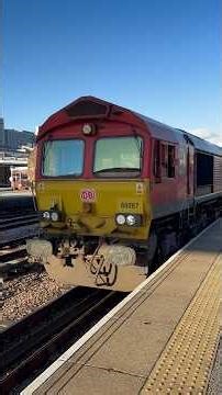 Class 66 ‘66097’ ‘Highland Rail’ DB CargoUK Departs Sheffield #train #railway #shorts #rail #trains