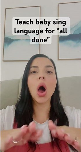 Teach Baby To Sign “all done” | Sign Language #asl #learntotalk #signlanguage #alldone