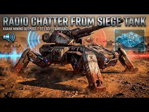 Radio Chatter from Siege Tank. KARAK Mining Outpost 7-O7 | Sci-Fi Ambiance