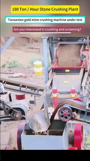 Mining Gold: Watch the 180 Ton/ Hour Gold Ore Crushing Plant #goldmining Gold Crushing Machine